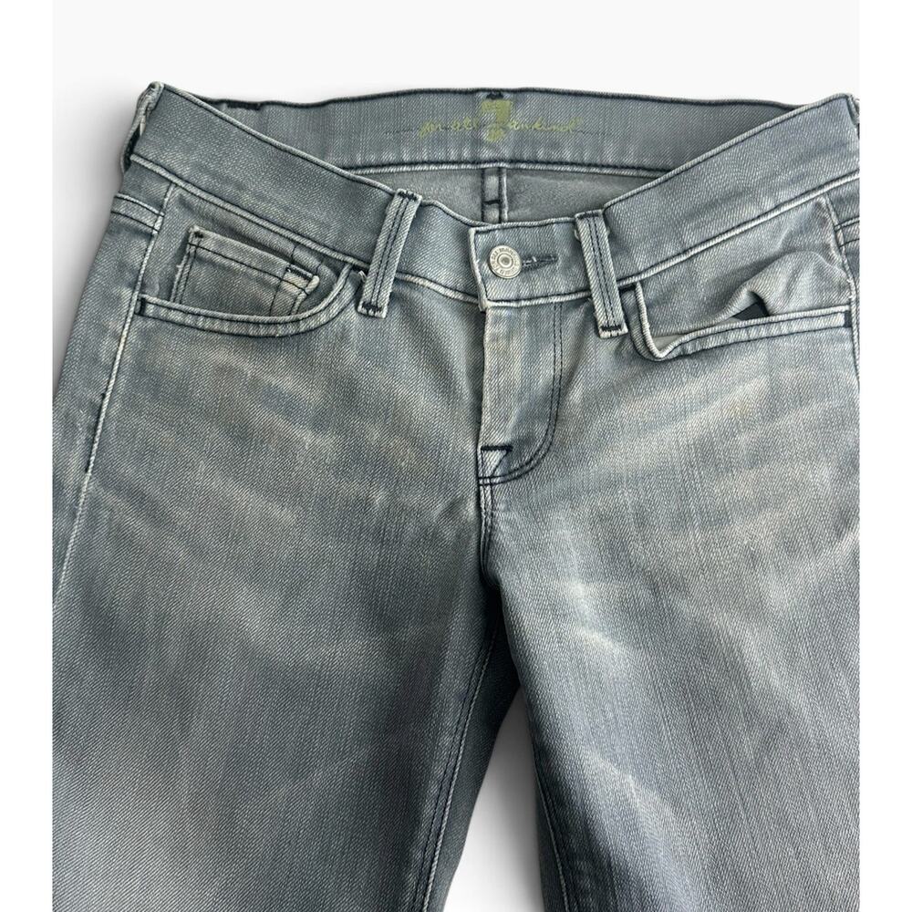 7 Seven For All Mankind Lowrise Ginger Flare Jeans Womens 25 Wide Leg - Picture 3 of 11